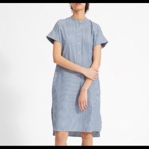 Everlane Cotton Popover Midi Shirt Dress